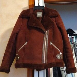 Maurices women's faux fur bomber jacket